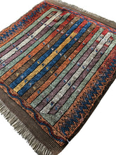 Load image into Gallery viewer, 2x2 Rare Fine Antique Yastic Collector  Turkish Hereke Rug Multi Striped C.1900

