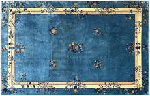 Load image into Gallery viewer, 11x18 Vintage Art Deco Chinese Rug High Quality Peking  343cm x 548cm Blue
