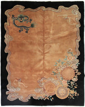 Load image into Gallery viewer, Vintage Art Deco Rug 8x10 Dragon Chinese Wool Carpet 244cmx305cm Pink 
