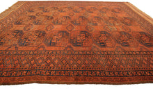 Load image into Gallery viewer, 8x11 Antique Turkoman Ersari Main Rug Fine Afghan  Boho Rug 236cmx335cm c.1880
