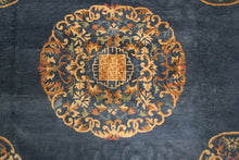 Load image into Gallery viewer, 9X12 Antique Peking Rug Chinese Art Deco Rug 274cmX348cm Handmade Blue C.1920
