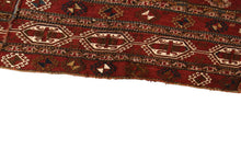 Load image into Gallery viewer, 2&#39;x6&#39; Antique Sumak Soumak Saddlebag Rug Brick Red  (69cmx168cm) C.1940
