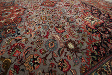 Load image into Gallery viewer, 7&#39;x9&#39; Rare Museum Quality Vintage Rug Fine  Wool &amp; Silk Area Rug Gray  C.1960
