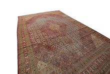 Load image into Gallery viewer, 10&#39;x14&#39; Pre-1900 Antique Oritental Rug Artisan Handmade ©&quot;Shabby Chic Pile 1880
