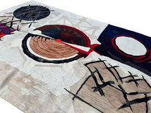Load image into Gallery viewer, Vintage Tapestry Art Nouveau Abstract 5x8 Rug Aubusson 152cmx244cm Signed C.1985
