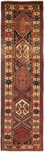 Load image into Gallery viewer, Rare Antique Rug Caucasian Kazak Fine Runner 112cm x 366cm Boho Rug 4X12 C.1880 
