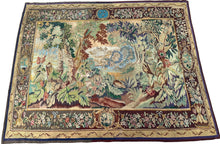 Load image into Gallery viewer, 7x9 Antique French Tapestry  Art Nouveau Antique Tapestry 208cm x 257cm  c.1900
