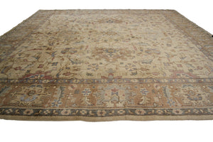  8x11 Antique Oushak Handmade Carpet Oushak Wool Rug 249cm x 295cm