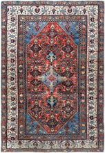 Load image into Gallery viewer, 5x6 Antique Traditional Oriental Rug Exceptionally fine Rug 153cm x 191cm C.1890

