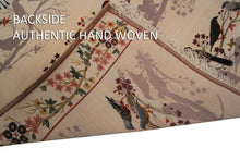 Load image into Gallery viewer, 3x4 Fine Vintage Rug Rare  Silk Foundation Beige rug Handmade Rug
