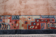 Load image into Gallery viewer, 8x12 Vintage Art Nouveau Silk Rug Fine Organic Silk 246cm x 361cm
