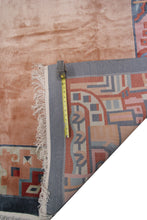 Load image into Gallery viewer, 8x12 Vintage Art Nouveau Silk Rug Fine Organic Silk 246cm x 361cm
